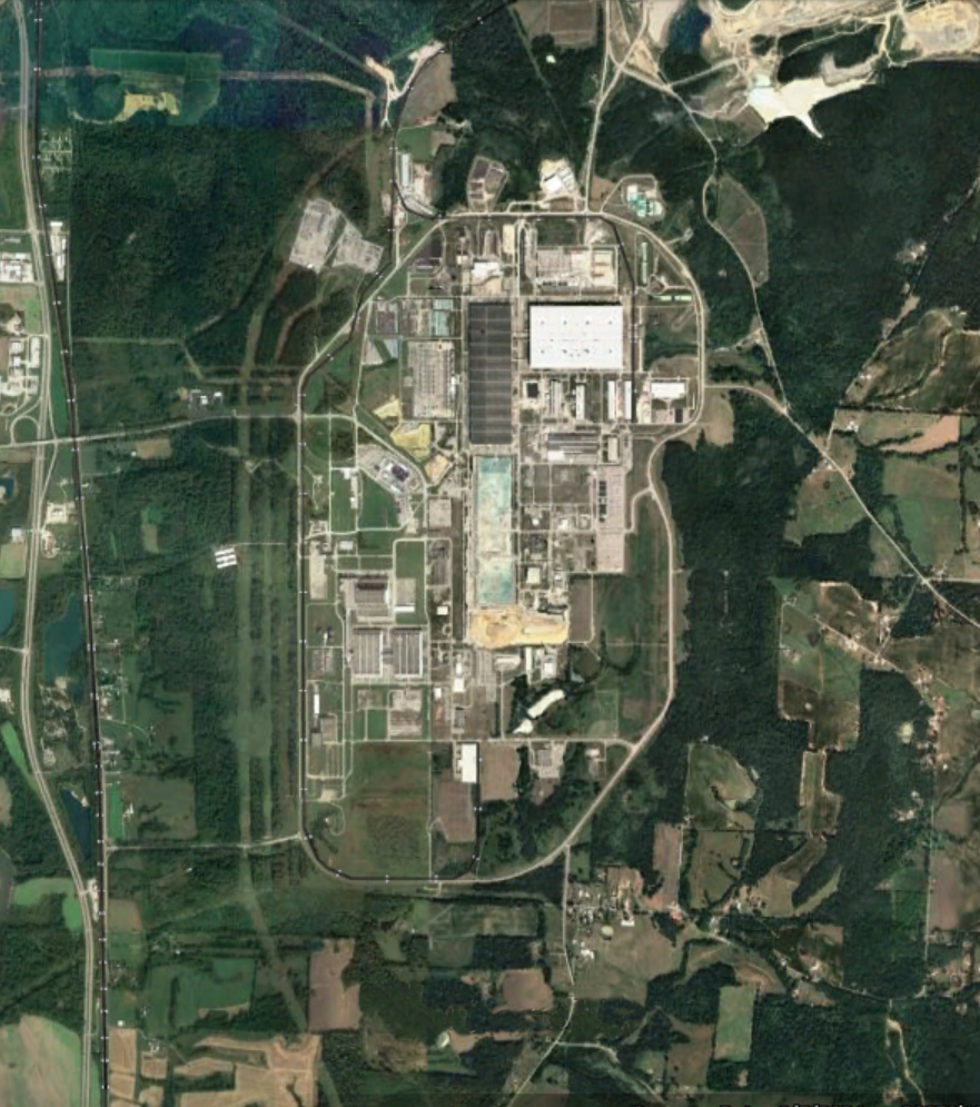 Aerial view of the Trillium Piketon site